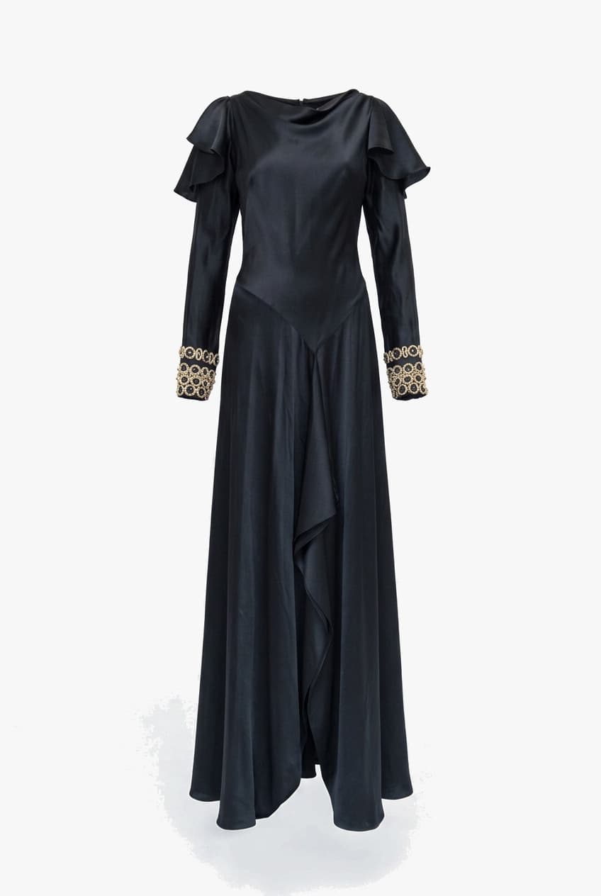 Temperley London Embellished Silk Evening Dress