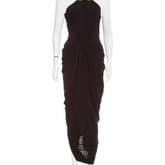 Alexander Mcqueen Black Embellished Halter Evening Dress — image 1