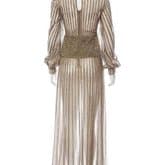Valentino Metallic Embellished Sheer Evening Dress — image 3