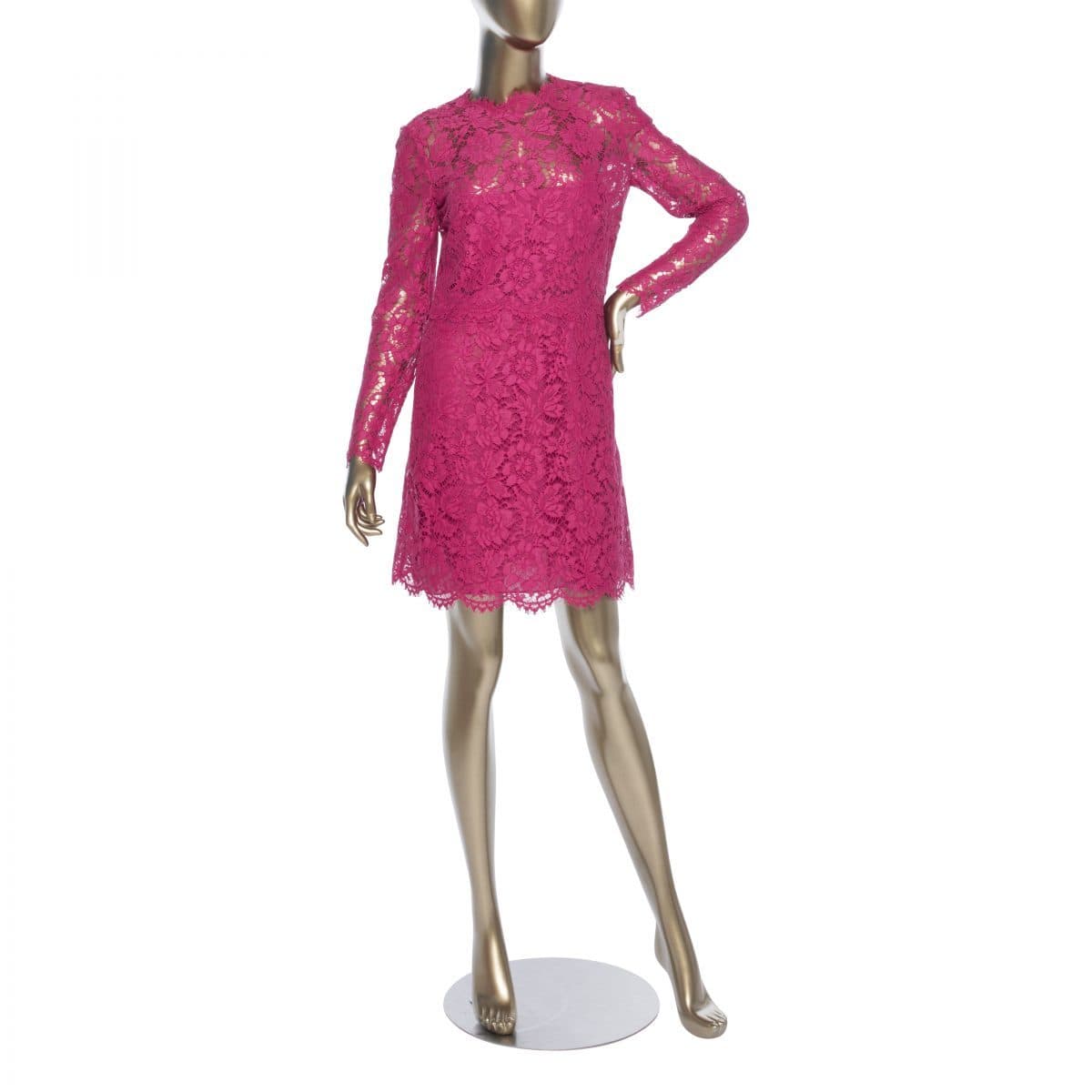 Valentino Lace Long Sleeve Dress