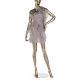 Valentino One Shoulder Beige Ruffle Dress — image 1