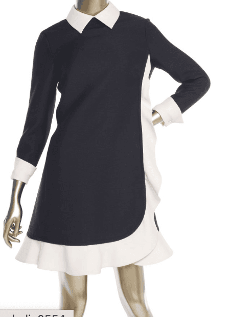 Valentino Ruffled Wool Dress