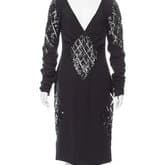 Valentino Black Silk Embellished Dress — image 1
