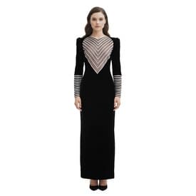 Vintage Valentino Embellished Velvet Maxi Dress — image 5