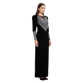 Vintage Valentino Embellished Velvet Maxi Dress — image 9