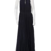 Alexander Mcqueen Chiffon Pleated Jewel-embellished Silk Gown — image 1