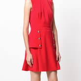 Alexander Mcqueen Pleated Wool Mini Dress — image 1