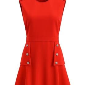 Alexander Mcqueen Pleated Wool Mini Dress — image 2