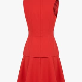 Alexander Mcqueen Pleated Wool Mini Dress — image 4