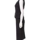 Alexander Mcqueen Black Peplum Midi Dress — image 2