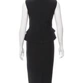 Alexander Mcqueen Black Peplum Midi Dress — image 3