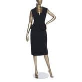 Alexander Mcqueen Black Peplum Midi Dress — image 4