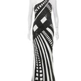 Elie Saab Architectural Sequin One-shoulder Dress — image 1