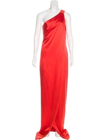 Kaufmanfranco Silk One-shoulder Gown