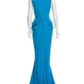 Thakoon Draped Blue Sleeveless Gown — image 2