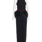 Alexander Mcqueen Feather-trimmed Evening Dress — image 1