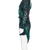 Saint Laurent Asymmetrical Devoré Velvet Dress — image 2