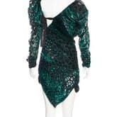 Saint Laurent Asymmetrical Devoré Velvet Dress — image 3