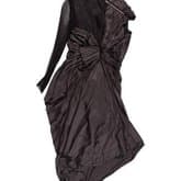 Lanvin Fall 2008 Black Midi Silk Dress — image 1