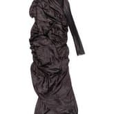 Lanvin Fall 2008 Black Midi Silk Dress — image 2