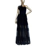 Chloé Black Tulle Strapless Maxi Dress — image 1