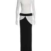 Alexander Mcqueen Sleeveless Contrast Evening Gown — image 1