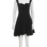 Alexander Mcqueen Black Sleeveless Flounce Dress — image 1
