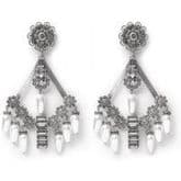 Dylanlex Becker Silver Pearl Earrings — image 1