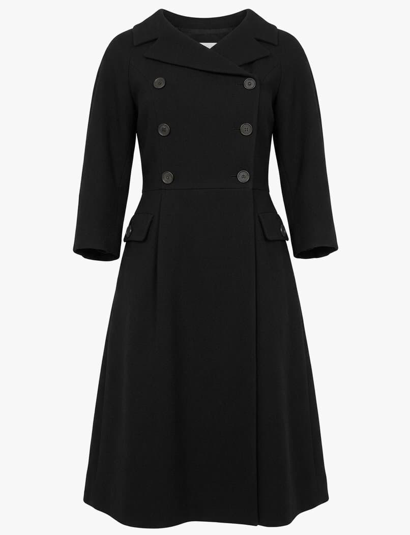 Chanel Black Wool A Line Dress