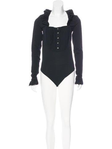 Wolford Knit Ruffle Bodysuit