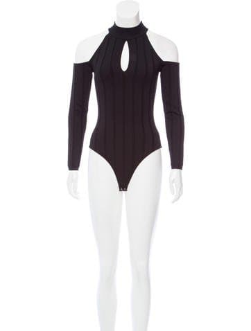 Jonathan Simkhai Cutout-accented Rib Knit Bodysuit