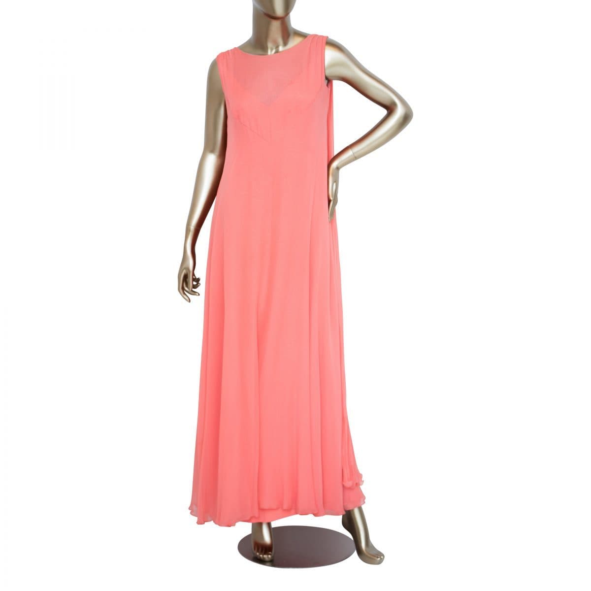 Malcolm Star 1960's Orange Long Dress