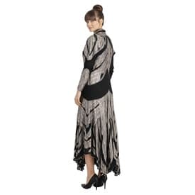 Vintage 1980's Saks Fifth Ave Black Gold Dress — image 5