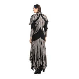 Vintage 1980's Saks Fifth Ave Black Gold Dress — image 6