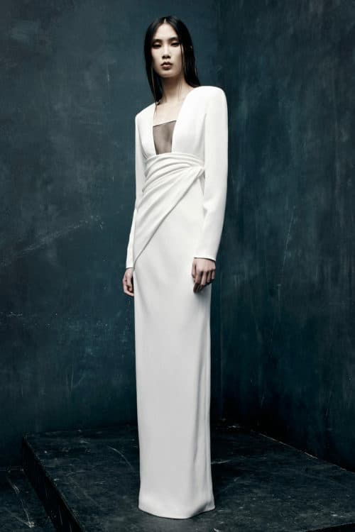 Alexander Wang Gathered Evening Dress With Mesh Detail