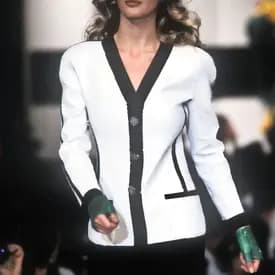 Vintage Chanel Sequin Embellished Jacket With Contrast Trimming — image 8