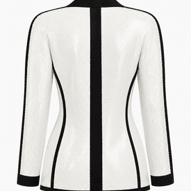Vintage Chanel Sequin Embellished Jacket With Contrast Trimming — image 9