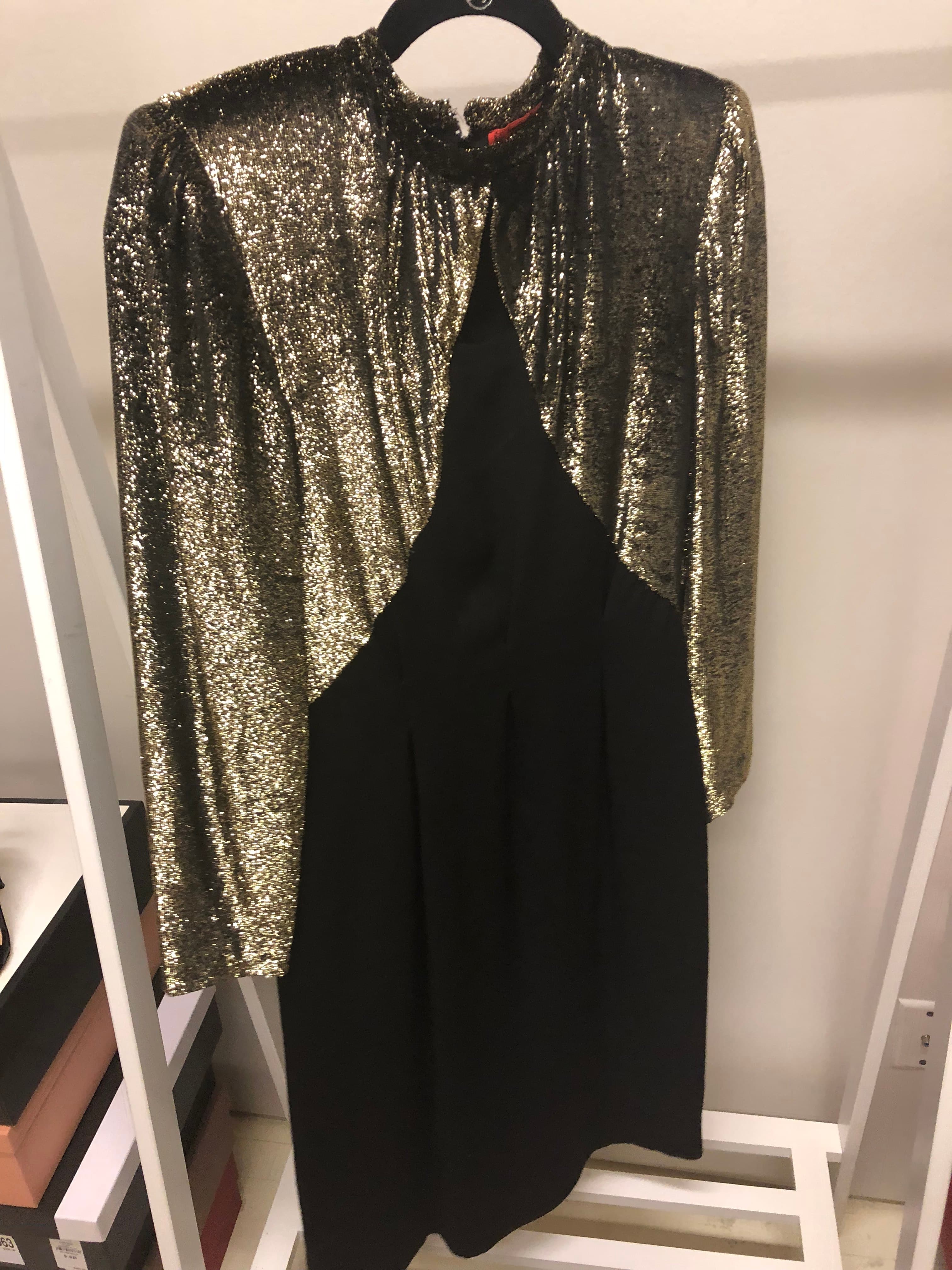 Vintage Amen Wardy Gold And Black Dress