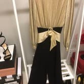 Vintage Black And Gold Jumpsuit — image 1