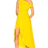 Monse Velvet Hi Lo Top In Yellow — image 1