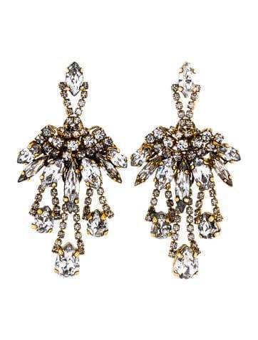 Erickson Beamon Crystal Chandelier Earrings