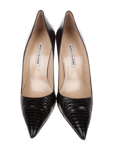 Manolo Blahnik Bb Python Pumps