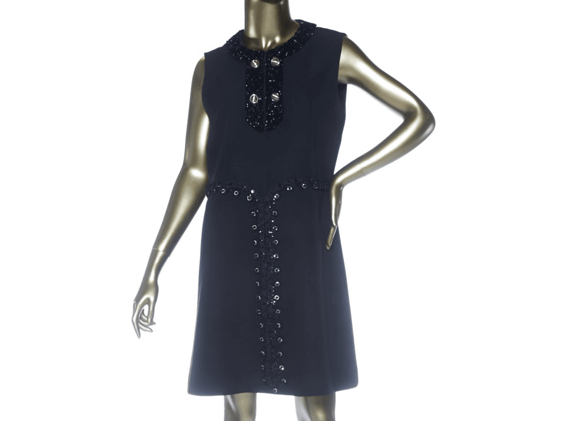 Miu Miu Embellished Silk And Wool Dress