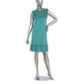 Andrew Gn 2017 Green Silk Lace-paneled Dress — image 4
