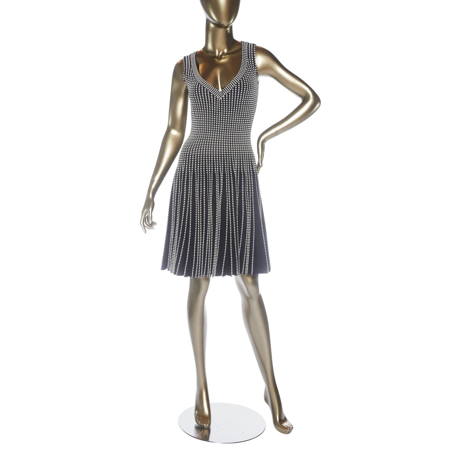 Alaia Sleeveless V-neck Dress