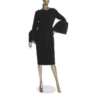 Roksanda Black Bell Sleeve Dress