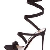 Gianvito Rossi Black Opera Satin Sandals — image 2