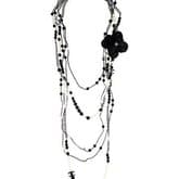Chanel Multistrand Necklace With Camellia Flower — image 1