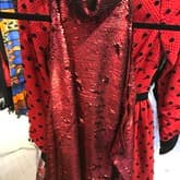Ashish Burgundy Sequin Off Shoulder Dress — image 1