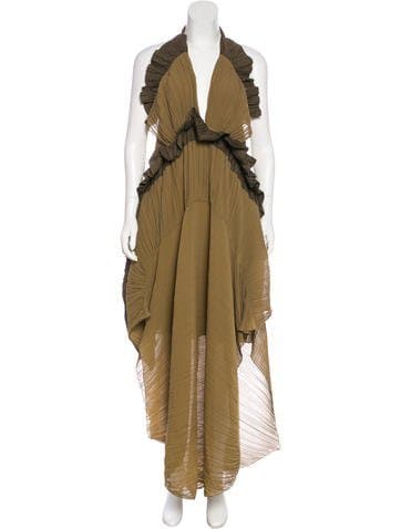 Chloé Plissé Draped Dress Spring Summer 2014